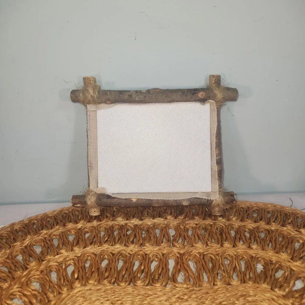 Rustic Bear Cross Stitch Wall Art | Woodland Cabin Cottagecore Handmade Decor